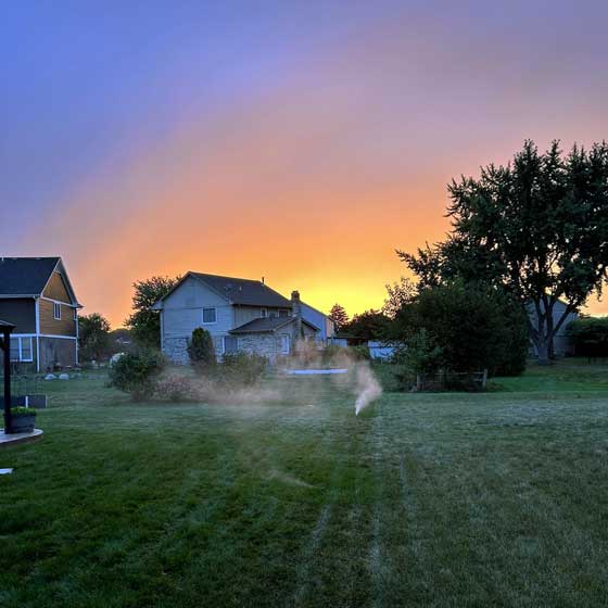 sprinkler winterization - blowout in Bruce Township, Michigan